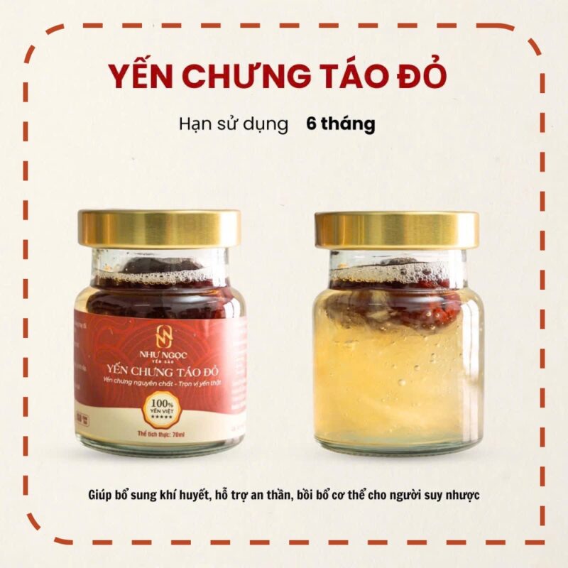 Yến chưng táo đỏ