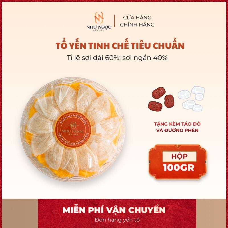 Tổ yến tinh chế tiêu chuẩn