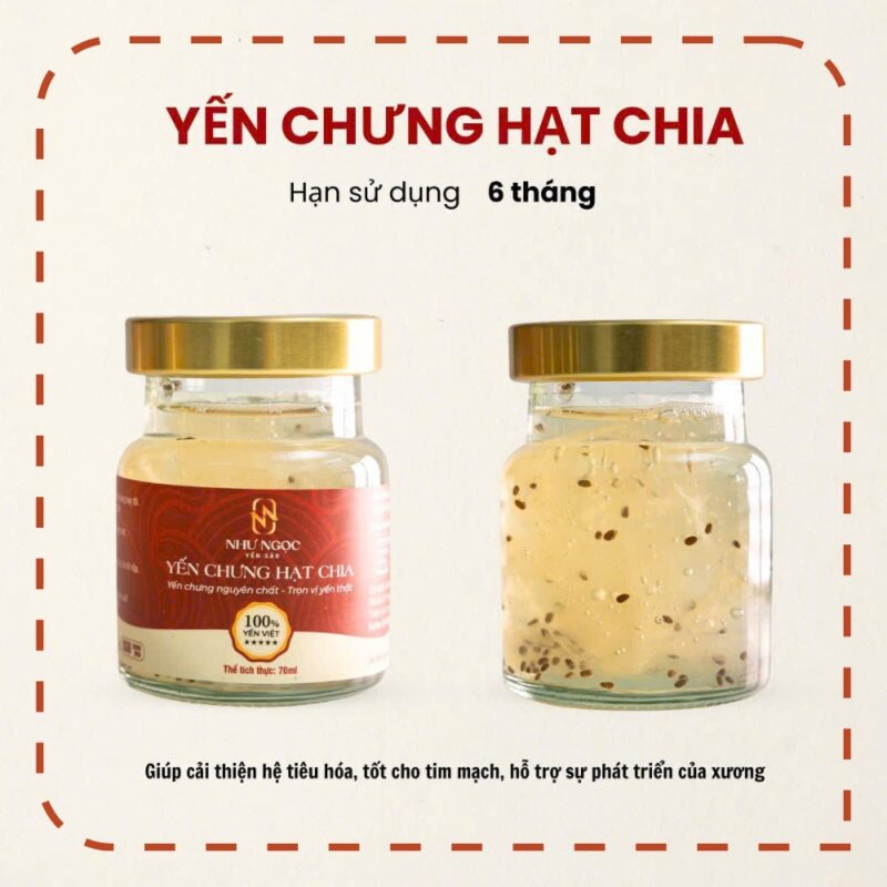 Yến chưng hạt chia