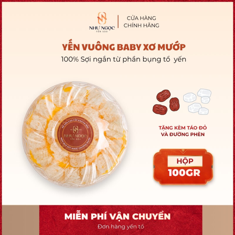 Yến vuông baby xơ mướp
