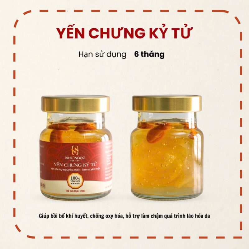 Yến chưng kỷ tử