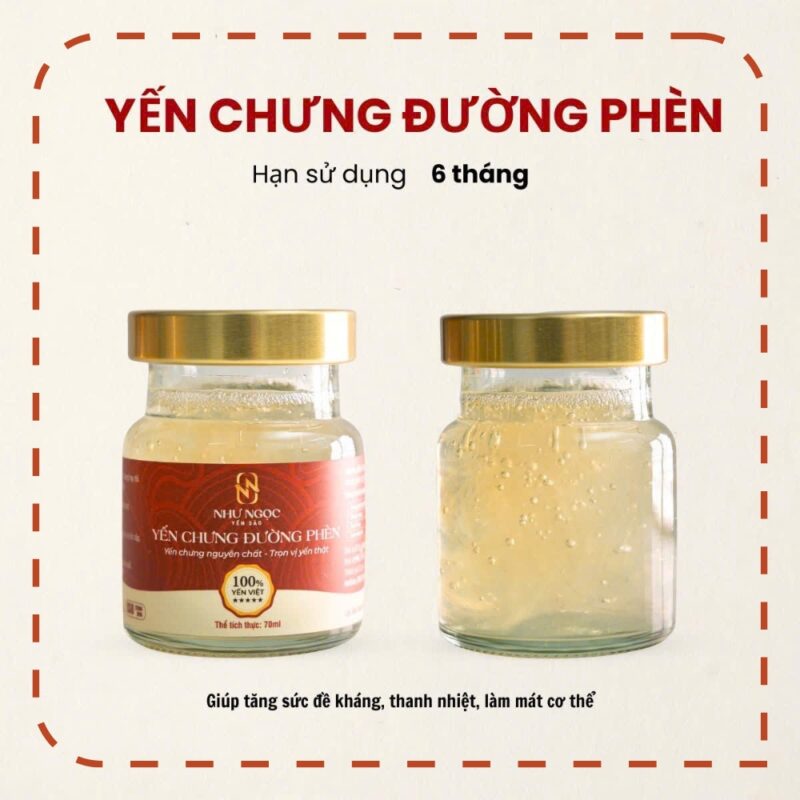 Yến chưng đường phèn